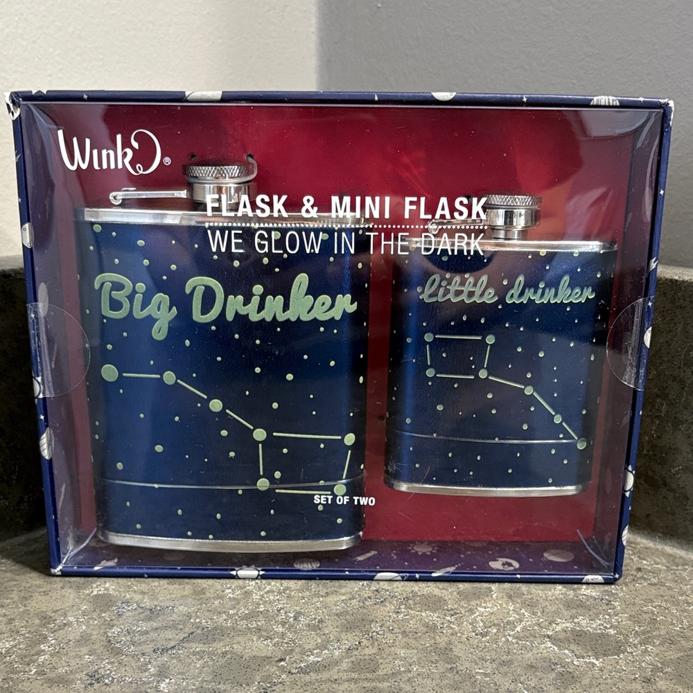 Wink Celestial Blue Flask Set